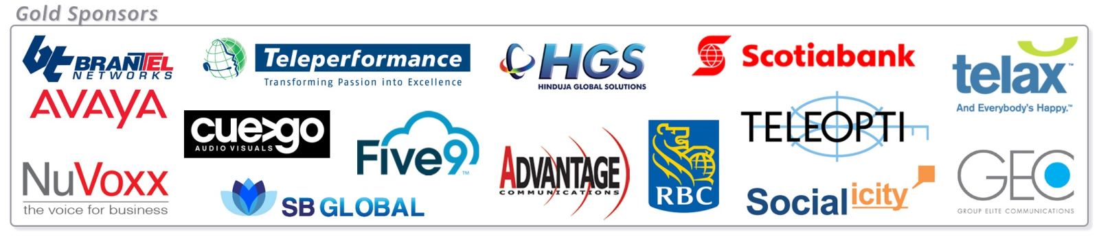 Sponsors | Greater Toronto Area Contact Centre Association